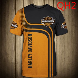 Áo Thun Nam Tay Ngắn In Hình Harley-davidson Cá Tính
