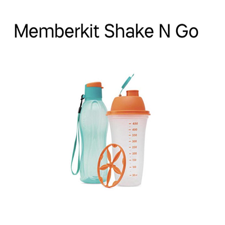 Tupperware &lt;3 Bộ bình nước Memberkit Shake N Go (2bình)