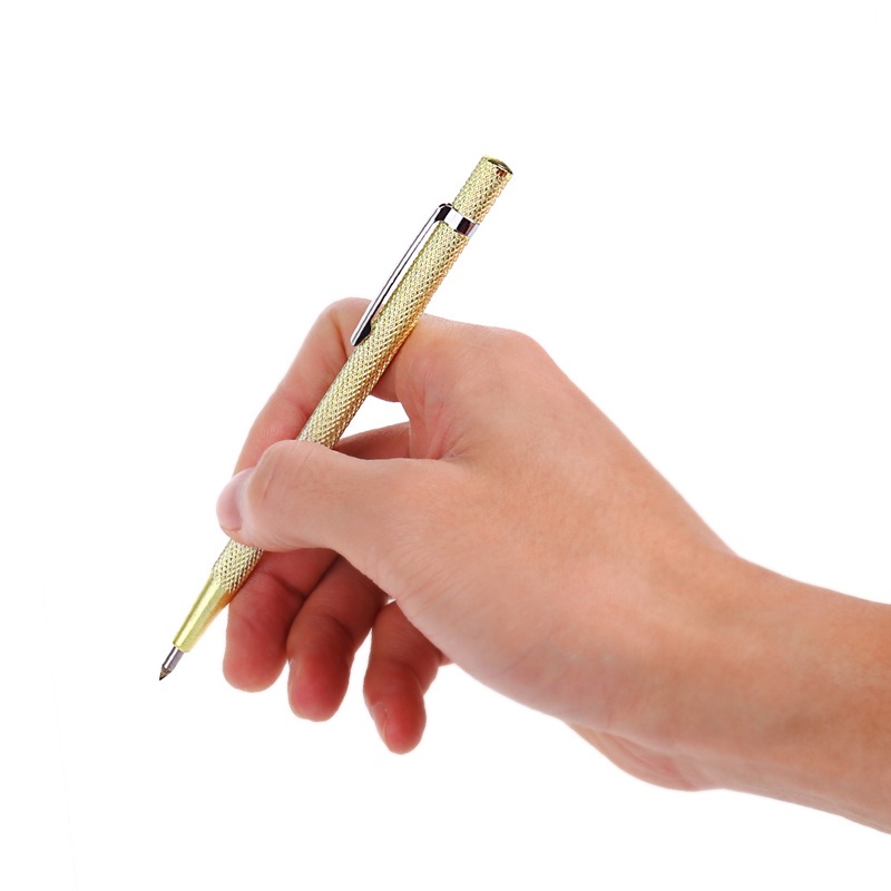 Bút khắc chữ đầu thép tungsten vỏ kim loại Thegioipuzzle tiện lợi chuyên dụng