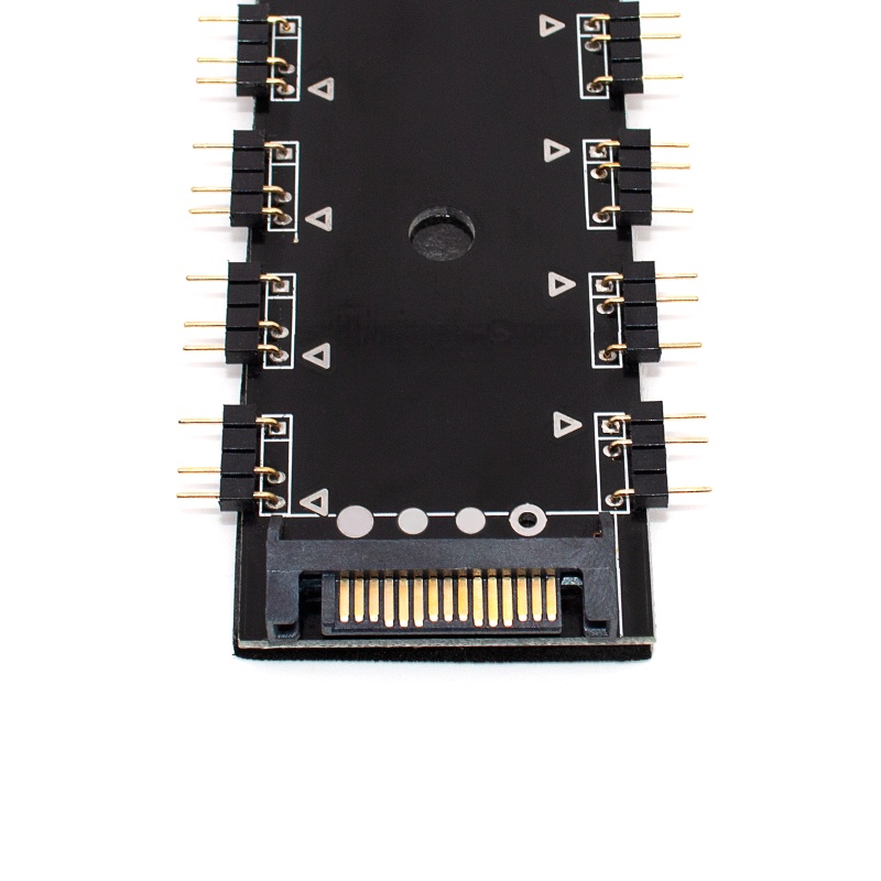 Hub Chia 12 Cổng 5V RGB Kèm Vỏ Bọc 3 Pin Và Điều Khiển Đèn LED Cho ASUS / MSI 5V 3Pin