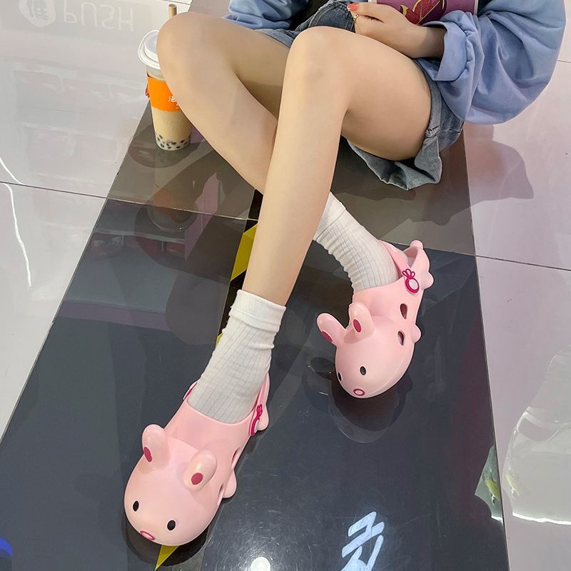 Giày Crocs Chống Trượt Chống Va Chạm Hình Thỏ Dễ Thương Cho Bé