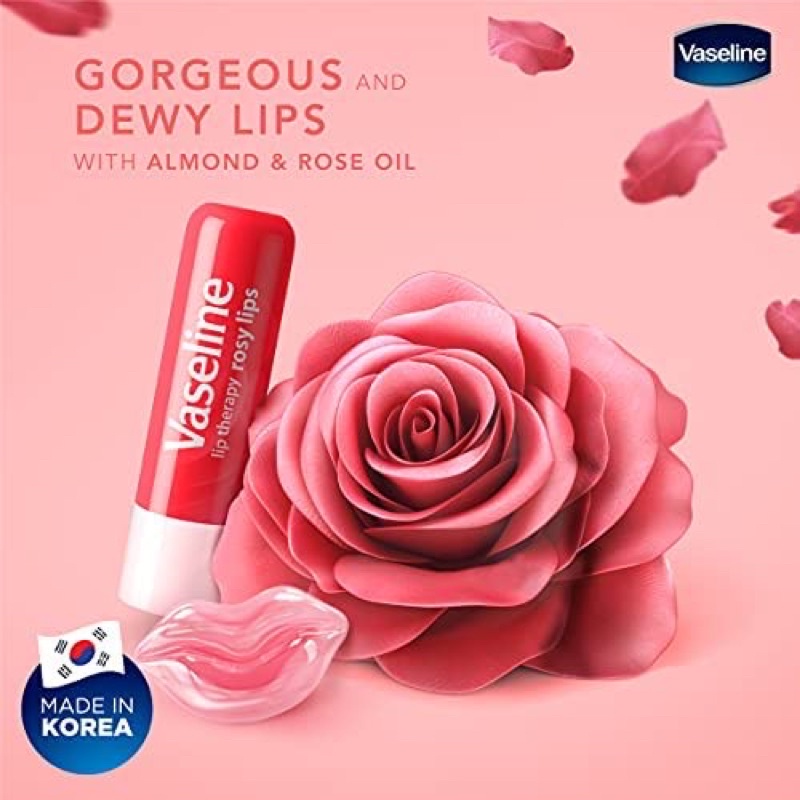 Son Dưỡng Môi Mềm Mịn Vaseline Hồng Xinh 4.8g