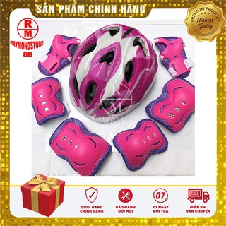 [FREESHIP] Đồ bảo hộ thể thao trẻ em, bảo hộ patin, ván trượt, đạp xe RAYMOND (Gồm nón bảo hiểm và 06 món bảo hộ)