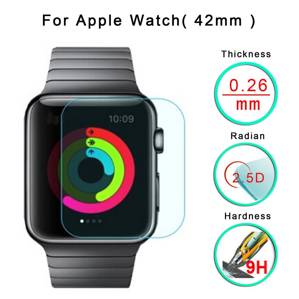 Miếng dán màn hình kính cường lực chống trầy cho Apple watch