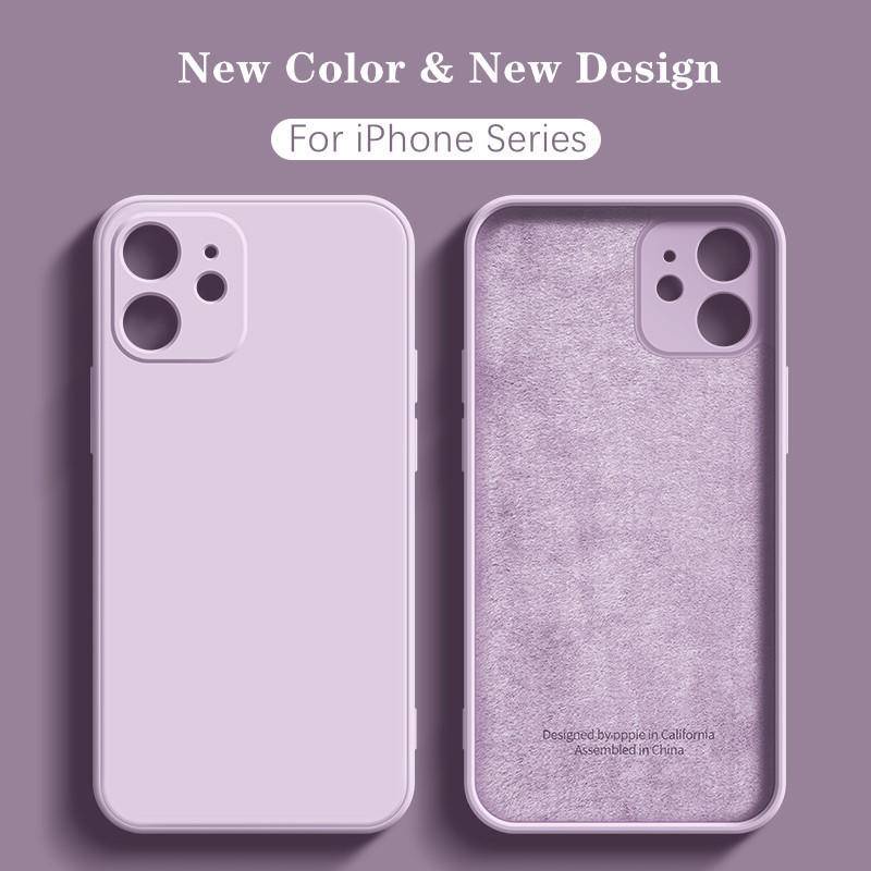 Ốp Điện Thoại Silicon Dẻo Mềm Chống Sốc Sang Trọng Cho iPhone 13 12 11 Pro Max Mini X XR XS Max 7 8 6s Plus