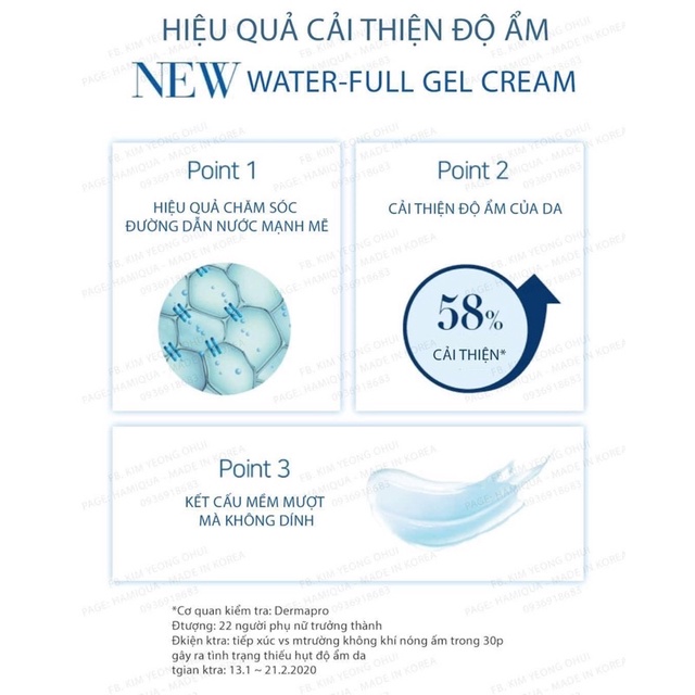 Siêu rẻ - 10 gói Kem dưỡng ẩm mượt da dạng gel Su:m37 Water-full Time Leap Water Gel Cream