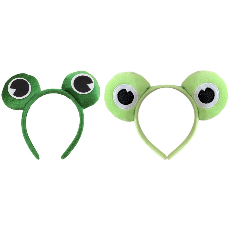 Băng Đô Cài Tóc Hình Mắt Ếch 3D Nhồi Bông Dễ Thương Vui Nhộn Cho Nữ