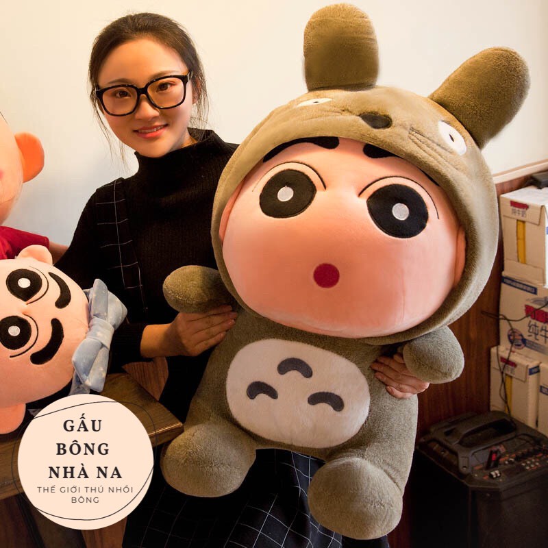 𝐍𝐄𝐖💥Shin cậu bé bút chì cosplay totoro💥Gấu Bông Shin nhồi bông cao cấp 3 size