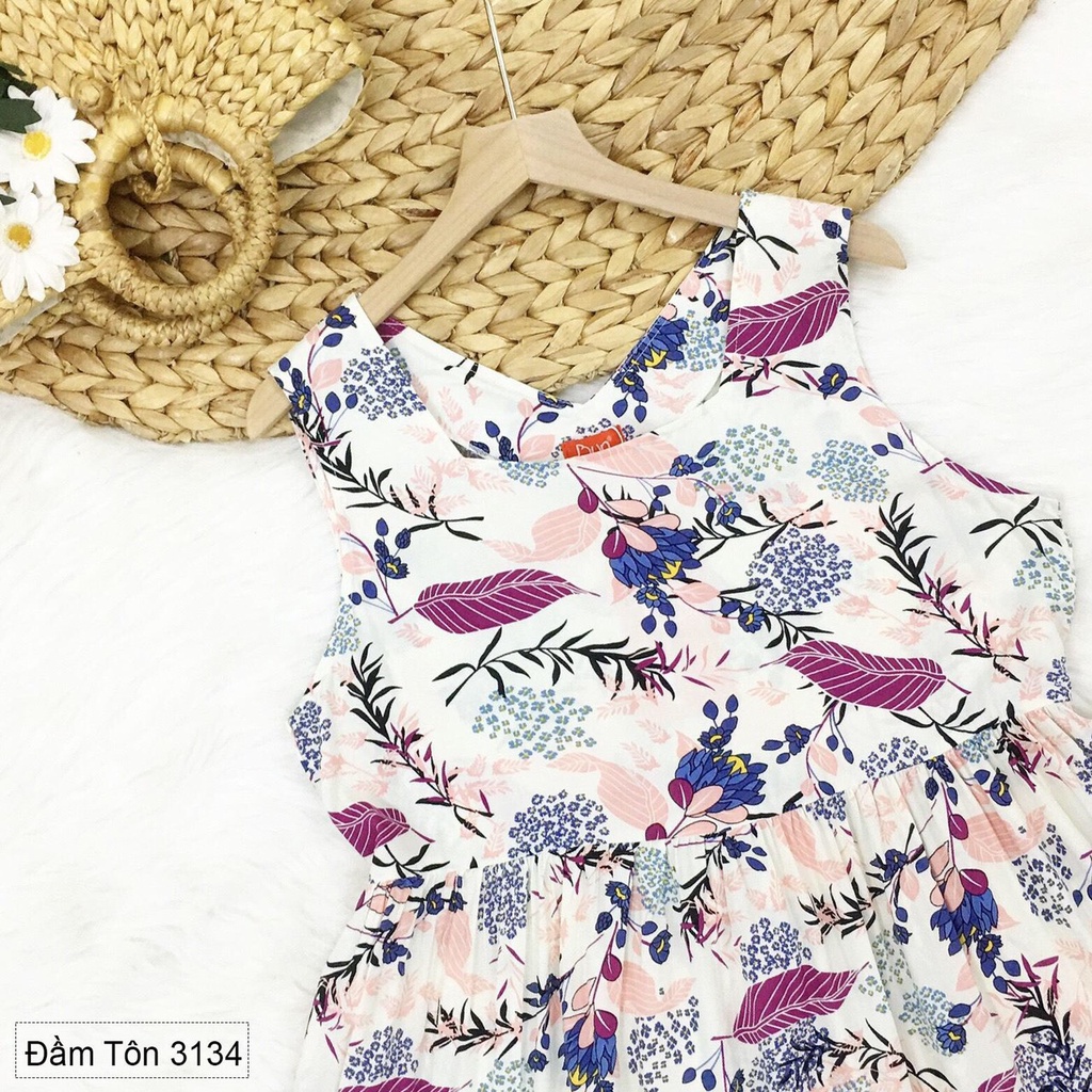 [SIZE 40-75KG] Đầm bầu sát nách vải voan mềm mát dễ thương cao cấp thoáng mát mùa hè không nhắn