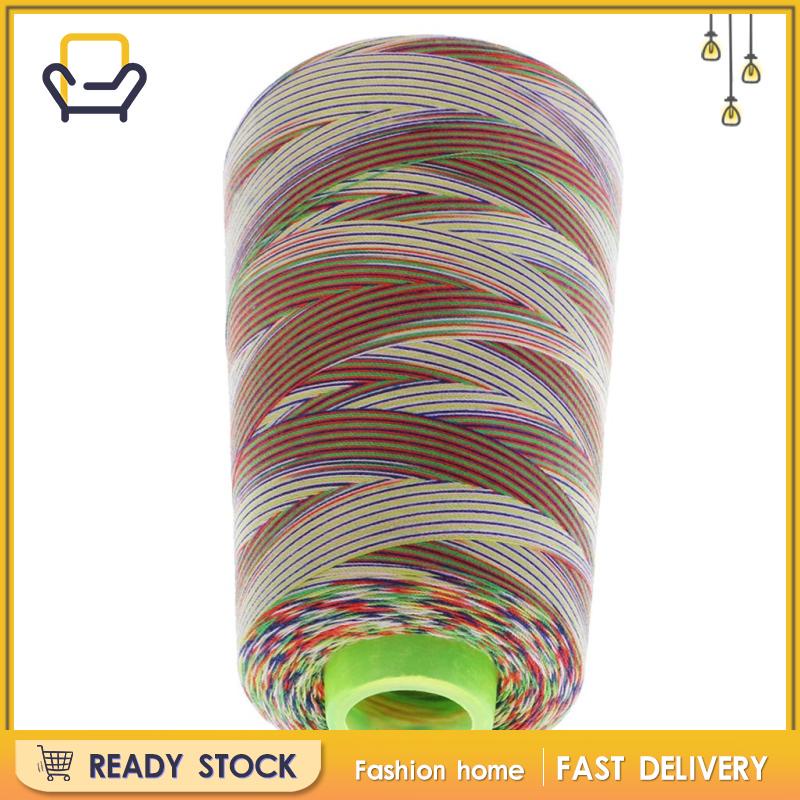 1 Cuộn Chỉ Polyester 40s / 2 Màu Cầu Vồng 40Mm Happi2ness