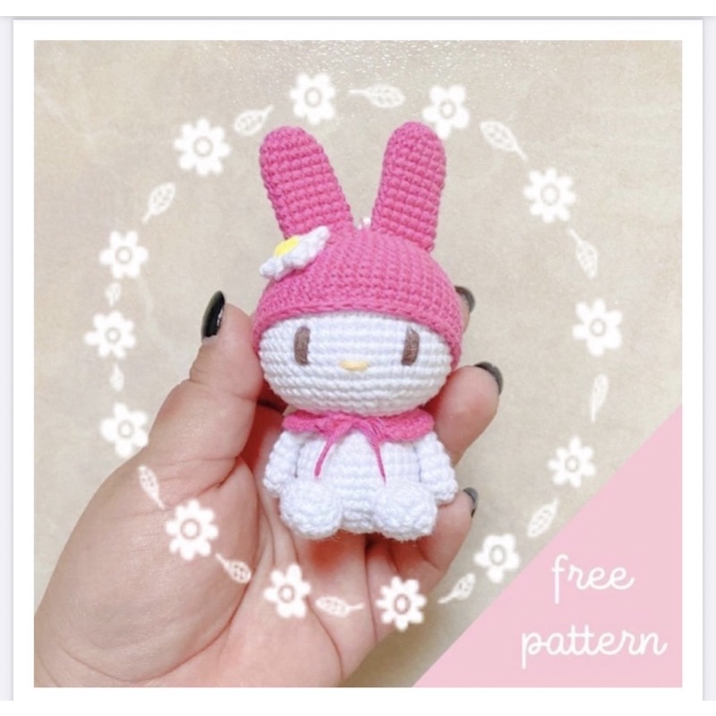 móc khoá len My Melody