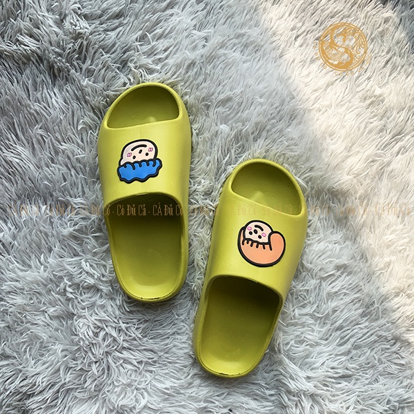 Dép bánh mì nữ chàng trai cô gái dép nữ quai ngang đế đúc đi biển