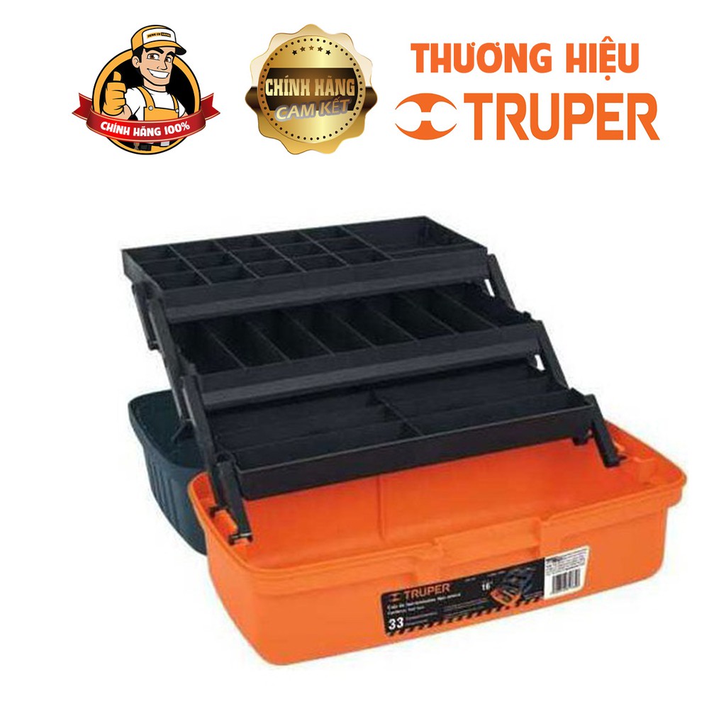 Thùng đồ nghề nhựa,Hộp đồ nghề 16in Truper CPE-16N