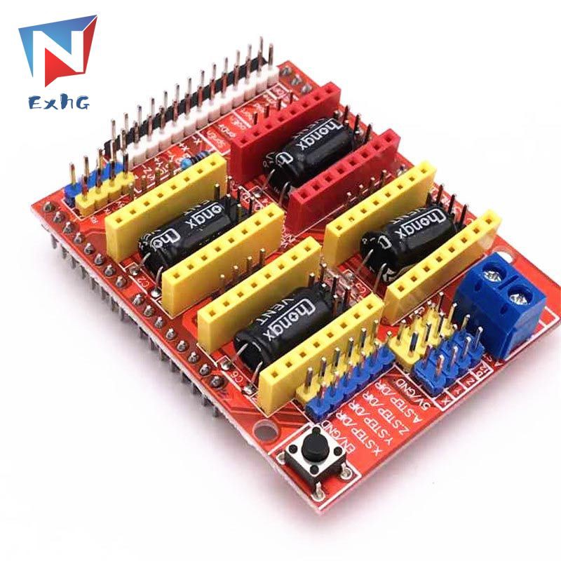 ExhG❤❤❤High quality New CNC Shield V3 Engraving Machine / 3D Printer / + 4 Pcs A4988 Driver Expansion Board for Arduino 