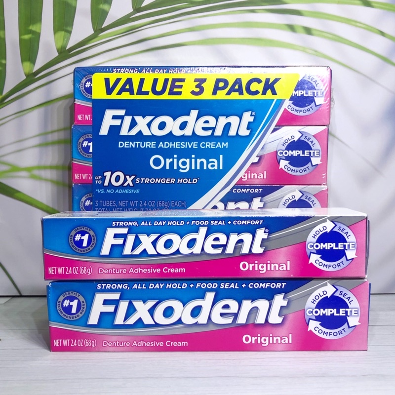 [ Bán giá sỉ] Keo dán răng giả Mỹ Fixodent 68g