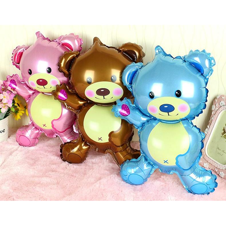 BÓNG TRÁNG NHÔM MINI GẤU TEDDY, BÓNG KIẾNG TRANG TRÍ TIỆC