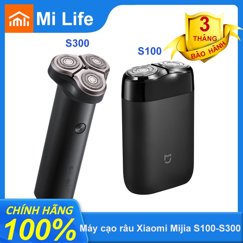 [CHÍNH HÃNG]Máy cạo râu Xiaomi Mijia S100-Máy cạo râu S300 3 đầu Xiaomi Mijia