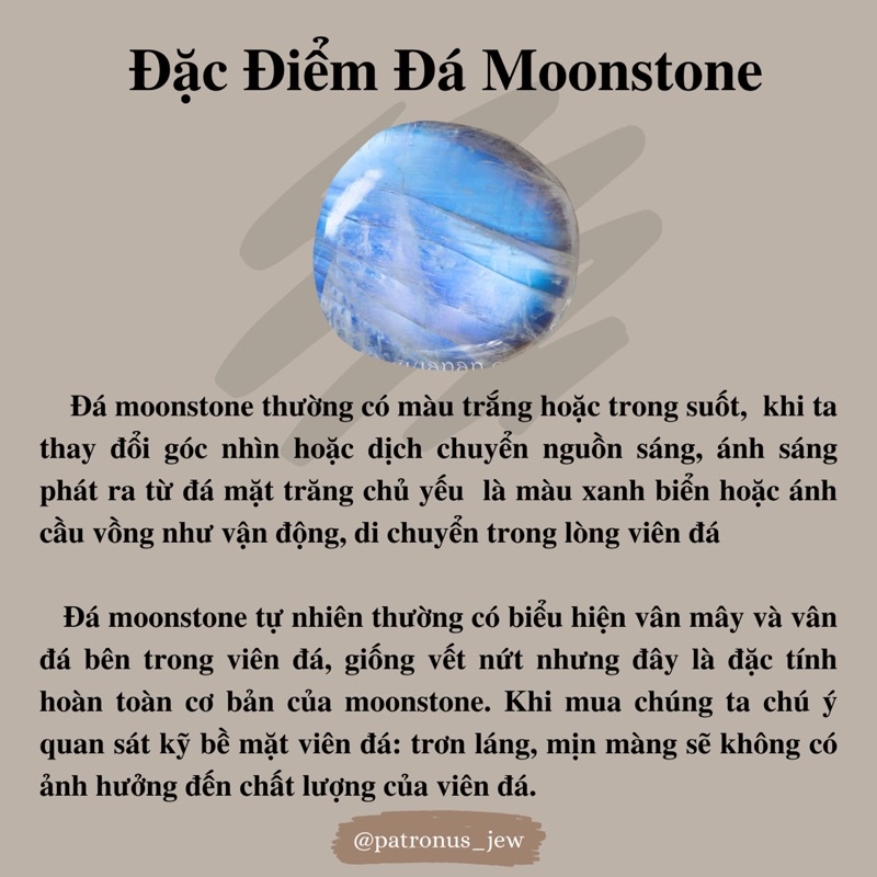 Nhẫn Moonstone Midi Tròn NMTMDTR22A Patronus