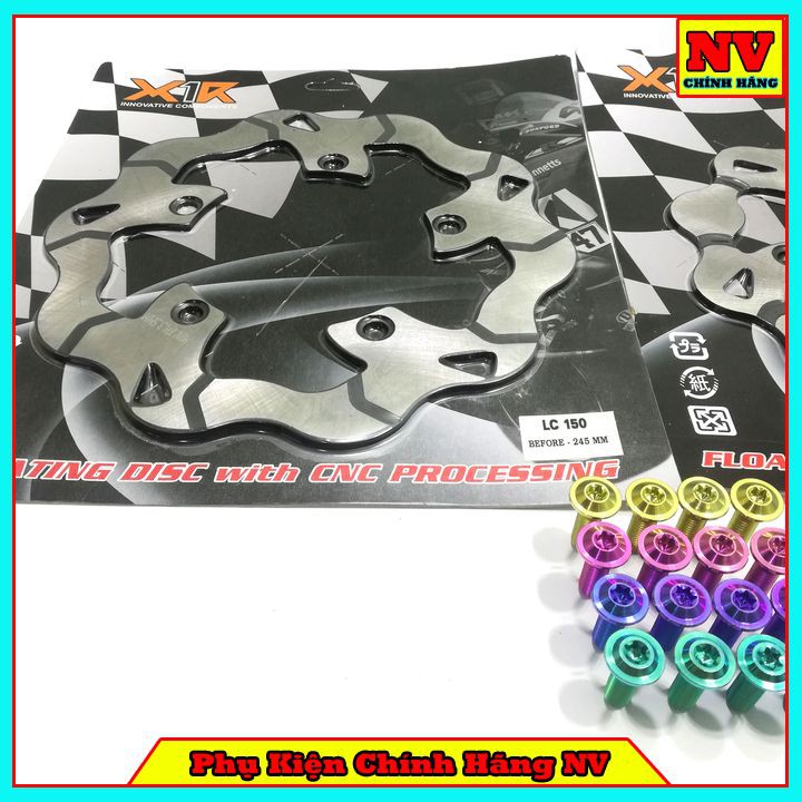 Cặp Đĩa Thắng Exciter 150 X1R Mẫu V3