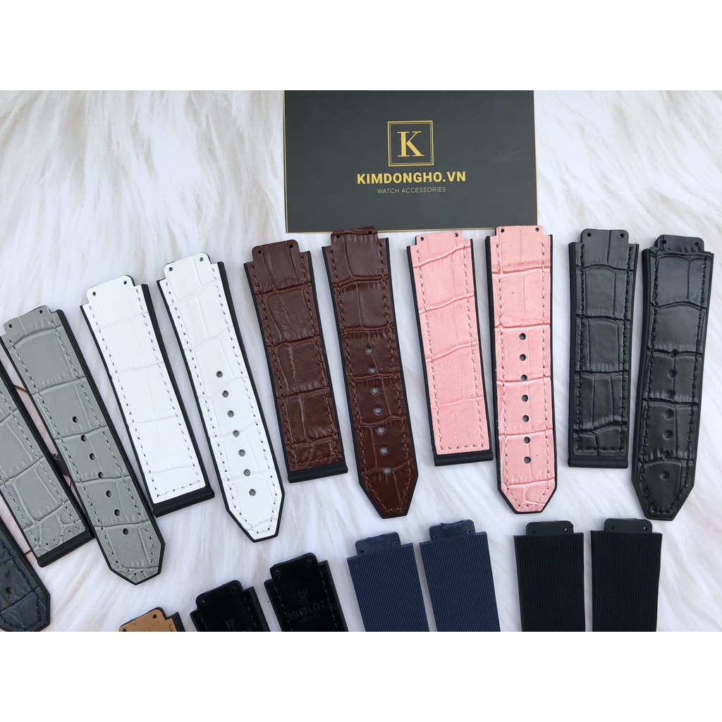 Dây Đồng Hồ HUBLOT Nam Nũ Các Màu Case 38 Size Dây 15 - 23 - 20 Tặng Kèm Đồ Thay Dây