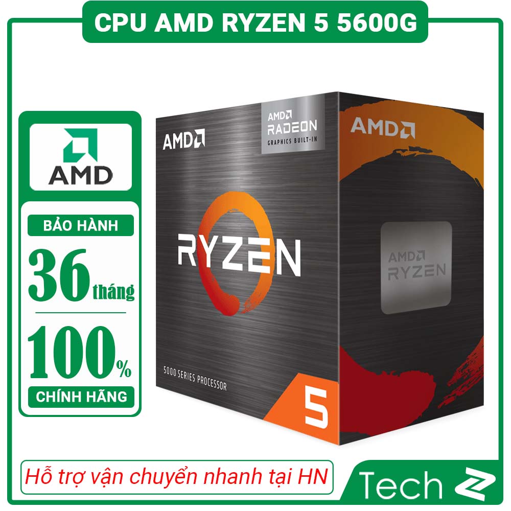 CPU AMD Ryzen 5 5600G (3.9GHz Upto 4.4GHz / 19MB / 6 Cores, 12 Threads / 65W / Socket AM4) | WebRaoVat - webraovat.net.vn