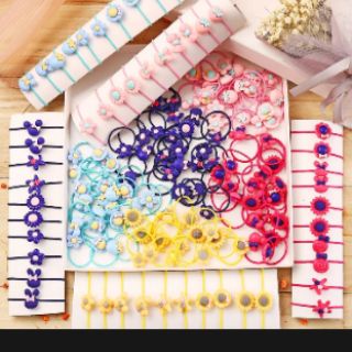 Set 10 sợi thun buộc tóc cho bé