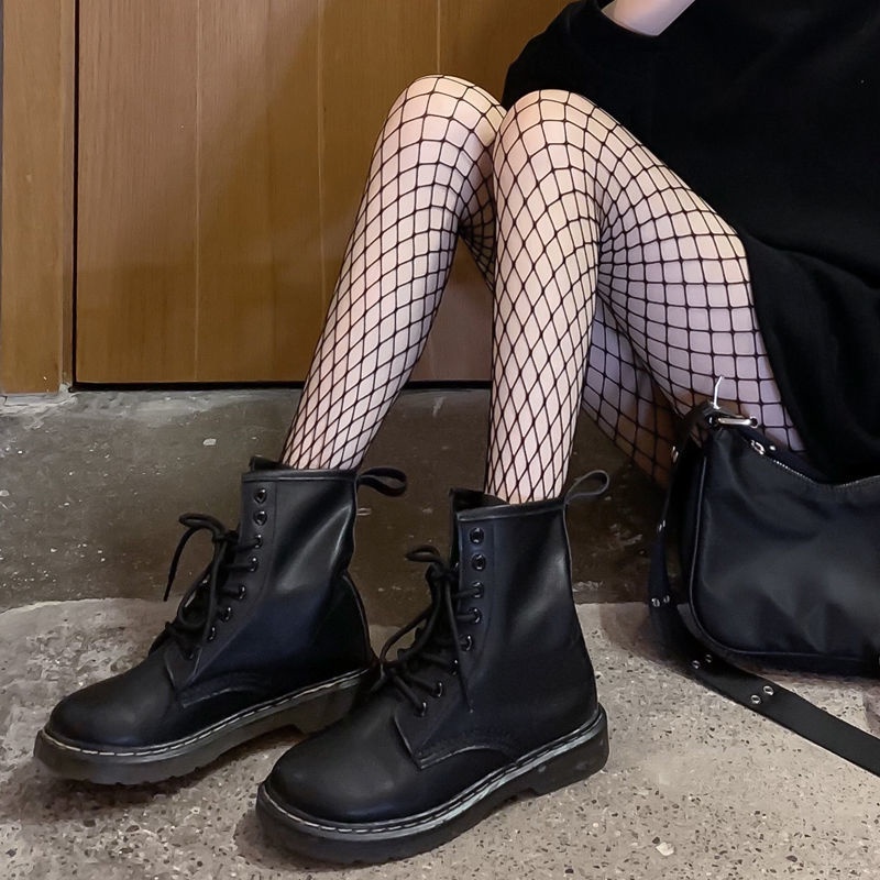 Vớ Lưới Đen Ôm Sát In Họa Tiết Đầu Lâu Phong Cách Punk Gothic Sang Trọng Dùng Để Hóa Trang Halloween