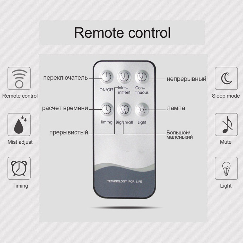 Điều khiển remote Vdecor máy khuếch tán tinh dầu