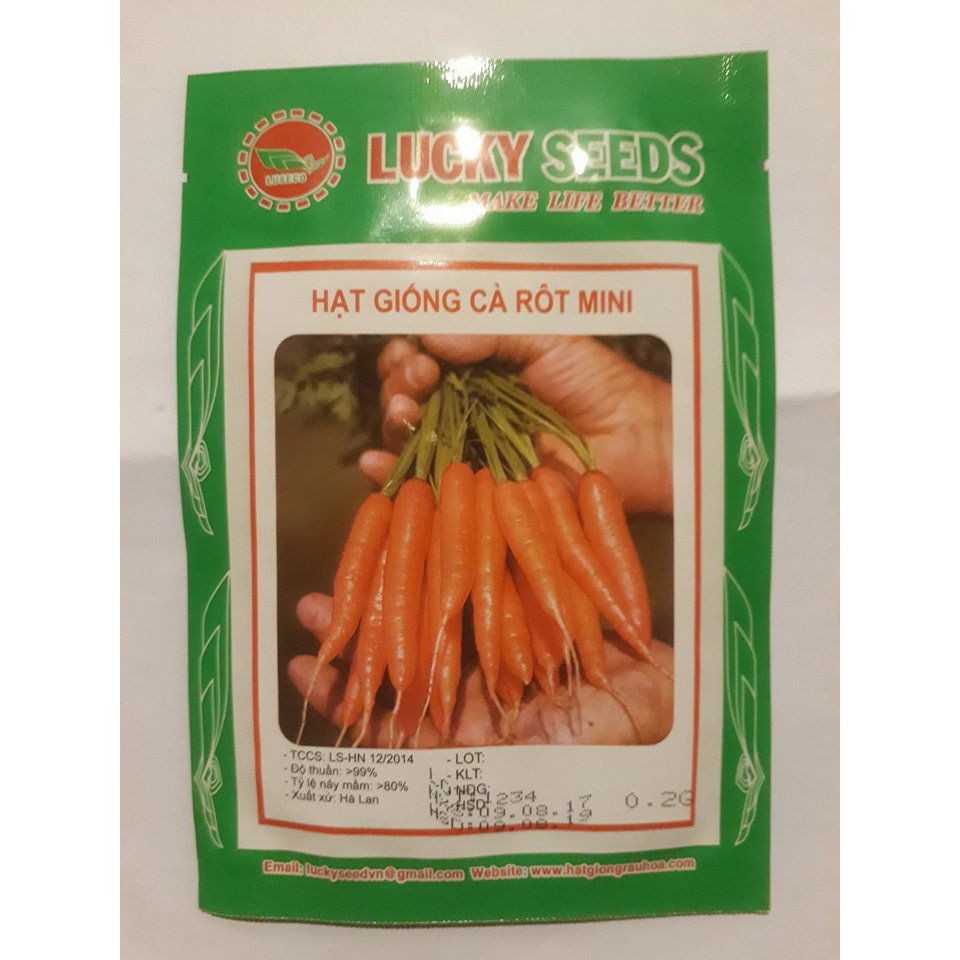 Bán buôn Hạt giống Cà Rốt Mini Hạt giống củ cà rốt mini bao đẹp