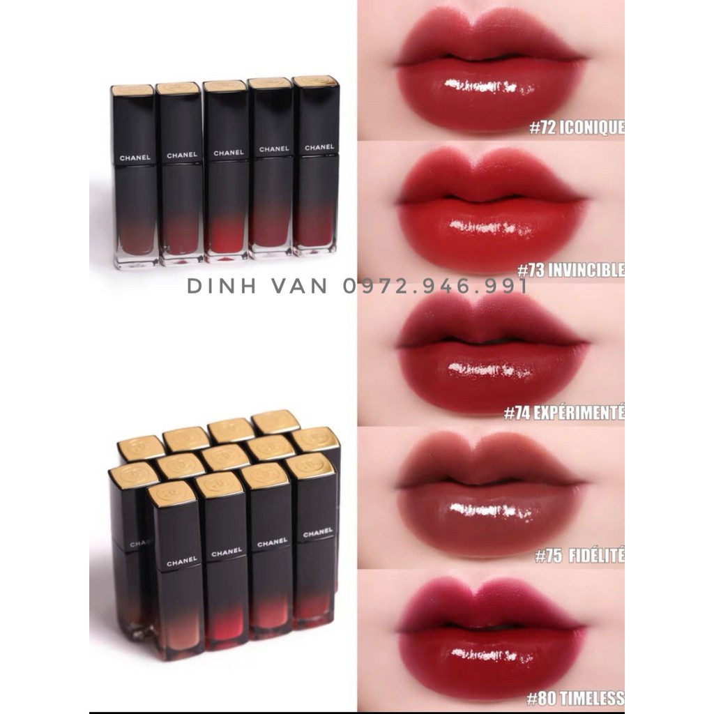 Son Kem Chanel dòng Rouge Allure tint bóng và tint lỳ siêu đẹp, Tiệm Son Ruby