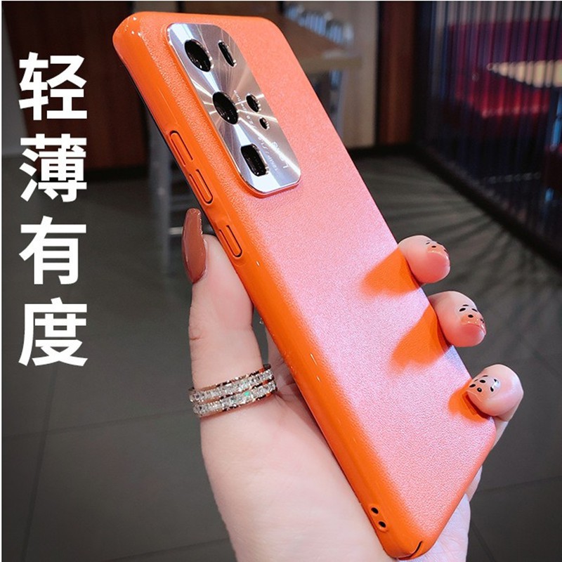 [Hot-selling new product] Huawei p40 leather phone case P30pro metal lens is suitable for Glory 30 all-inclusive PC matte protective cover