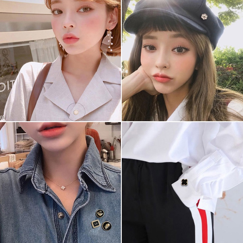 Set 10 Nút Cài Có Thể Tháo Rời Chống Chói Chuyên Dụng Cho Áo Khoác Cardigan
