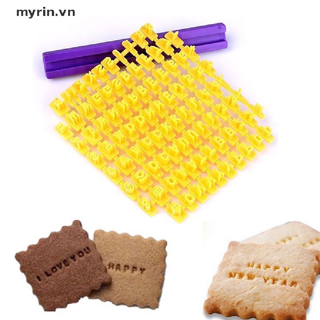 Khuôn Nhấn Chữ Trang Trí Bánh Quy