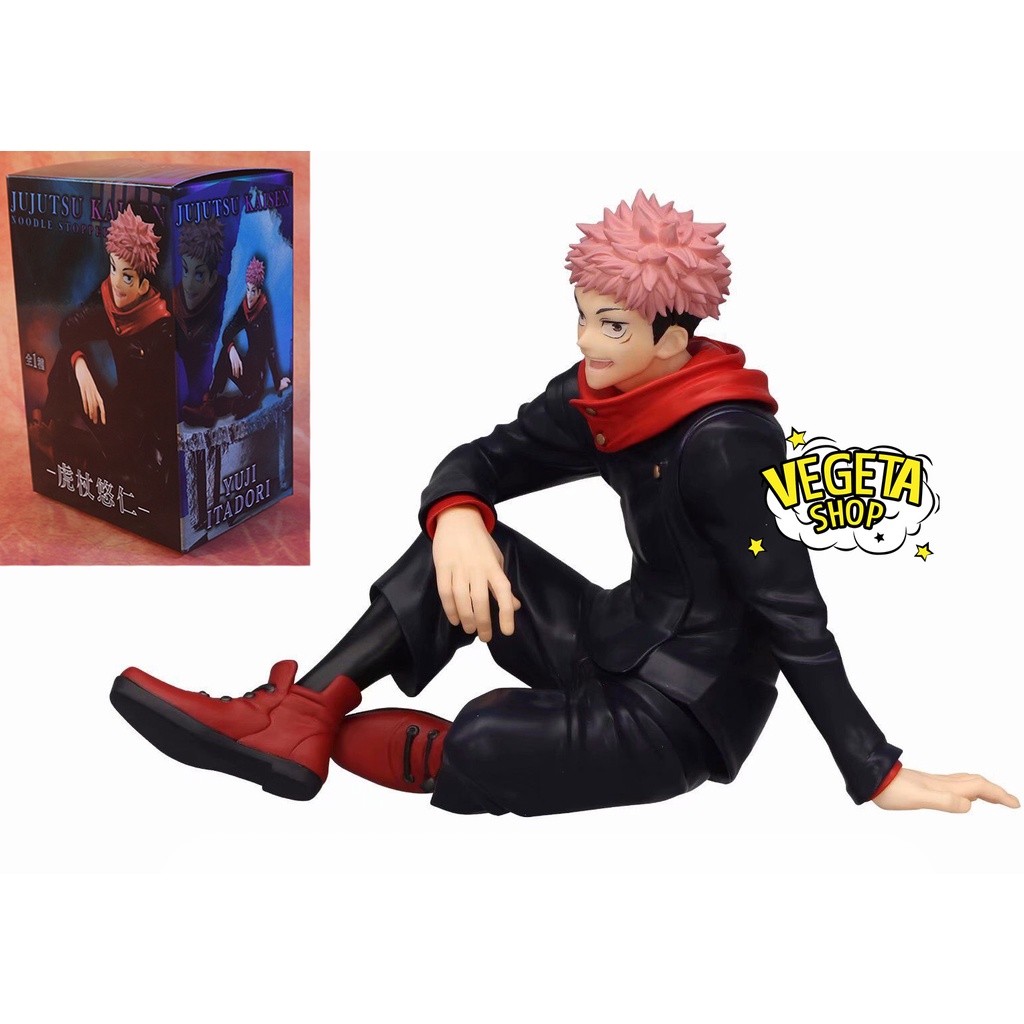 Mô hình Itadori Yuji - Mô hình Jujutsu Kaisen - Chú thuật hồi chiến - Itadori - Yuji Itadori ngồi - Kích thước 10cm