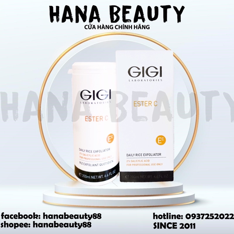 Bột tẩy tế bào chết gạo hàng ngày GIGI Ester C