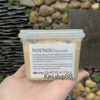 Mặt nạ phục hồi tóc hư tổn davines nounou hair mask