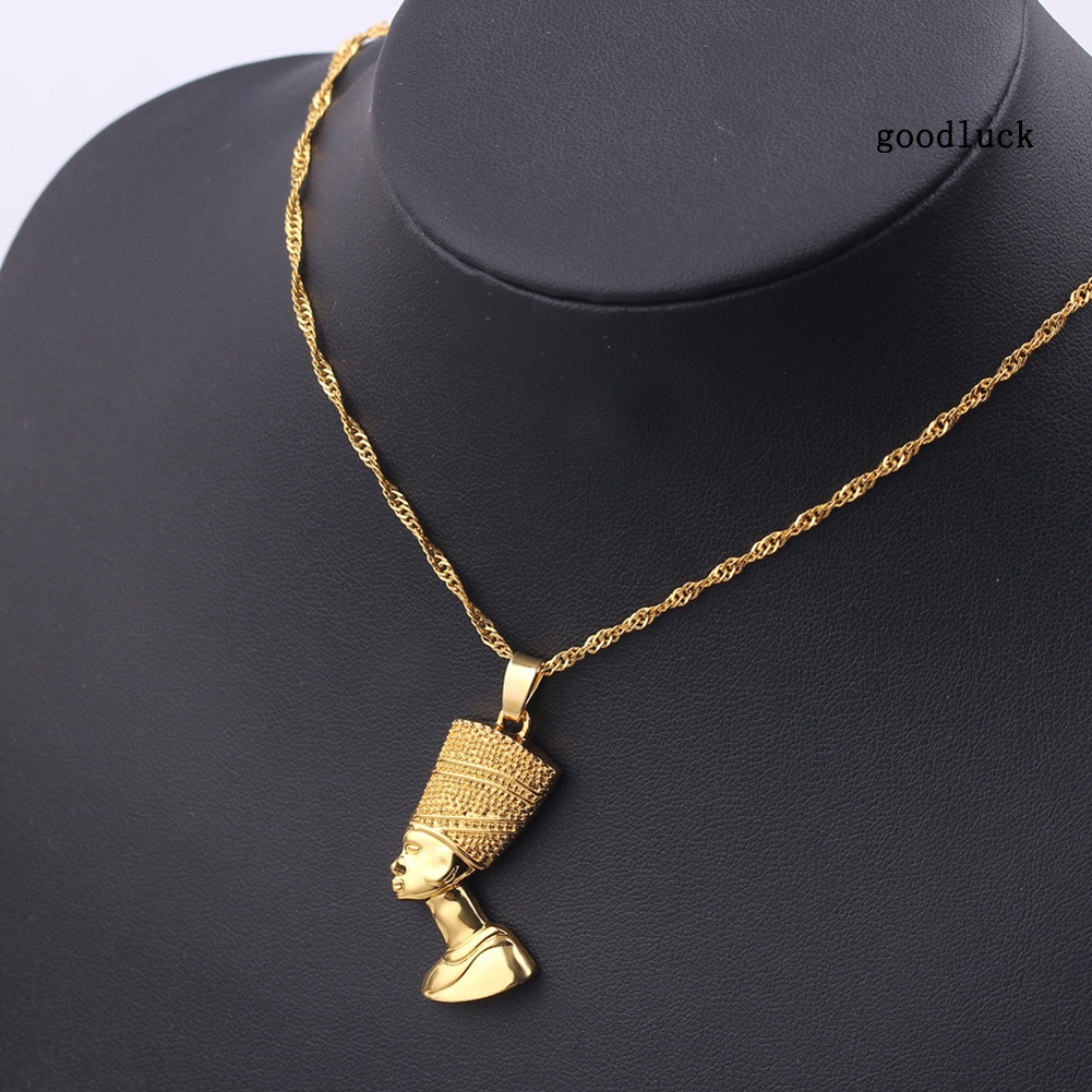 Hip-Hop Men Ancient Egyptian Pharaoh Pendant Alloy Chain Necklace Jewelry Gift