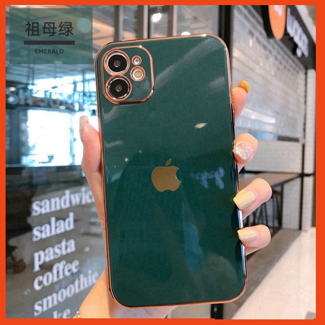 Ốp dẻo viền vuông giả IPhone 12 bảo vệ camera | BigBuy360 - bigbuy360.vn