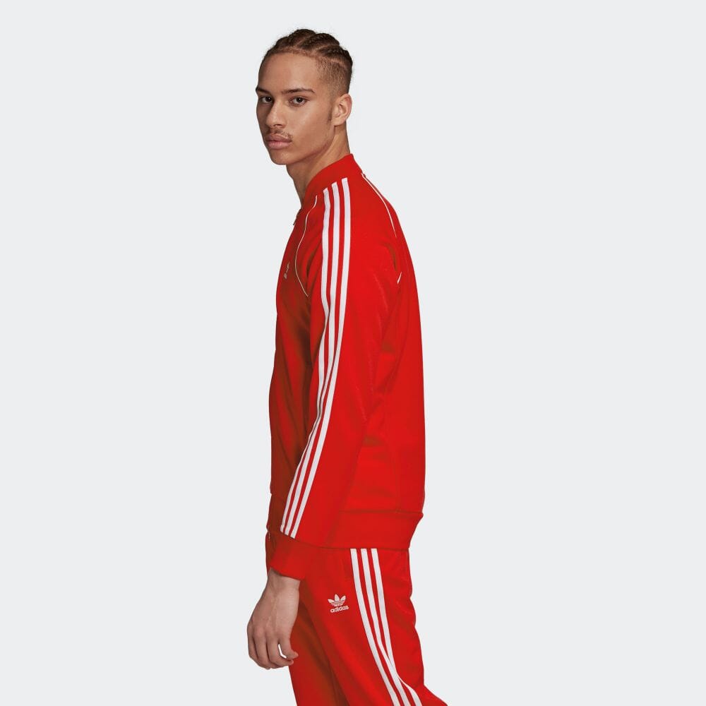 Áo Khoác Thể Thao Adidas Chính Hãng Màu Đỏ - Adidas SST Track Top -FM3809 -Sumo Authentic