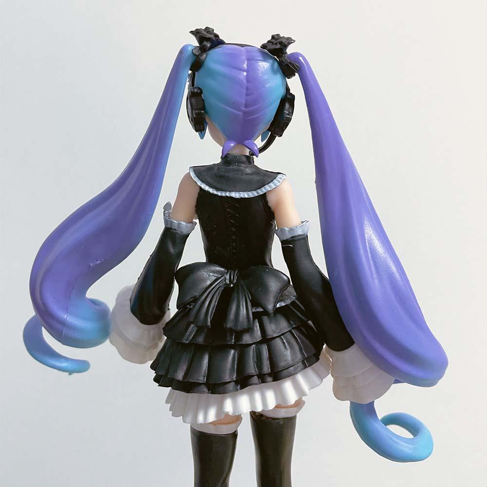 Mô Hình Đồ Chơi Nhân Vật Hatsune Miku Tóc Tím Đen Bằng PVC