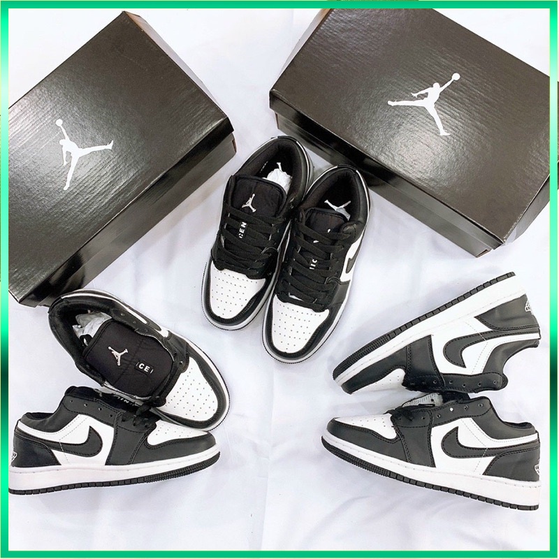 Giày Thể Thao Nam Nữ 𝗝𝗼𝗿𝗱𝗮𝗻 𝗣𝗮𝗻𝗱𝗮 Thấp Cổ , Giày Sneaker Jordan Panda Cổ Thấp Màu Đen Trắng Full Box