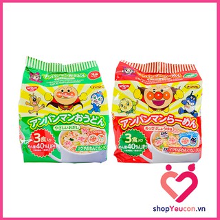 Mì Nissin Ramen Anpaman Nhật Bản, Mì Ăn Liền Cho Bé 90g (3gói*30g) [HSD T9/2023]