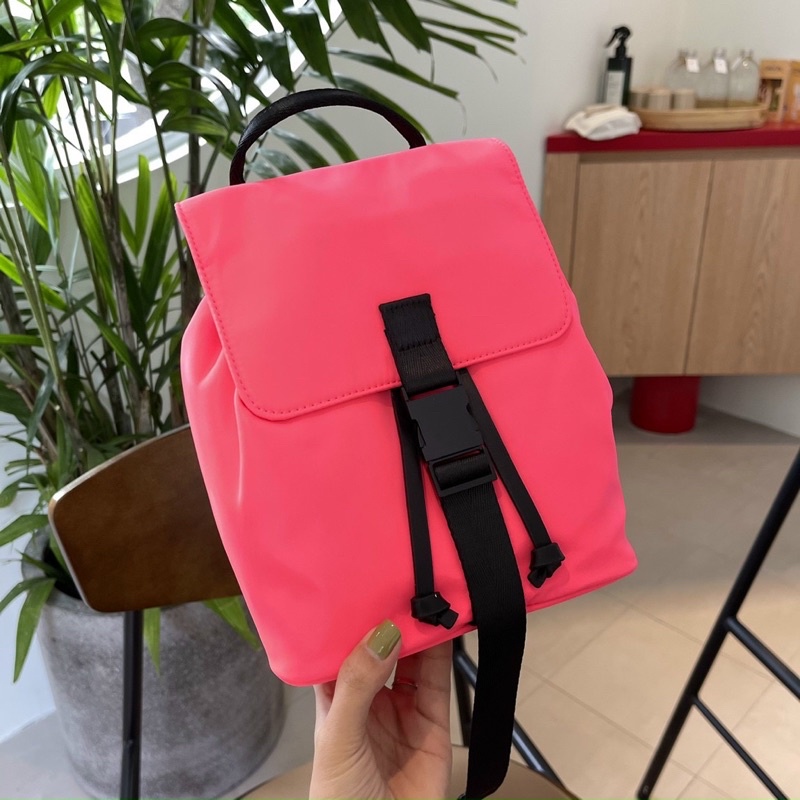 TNS - Balo mini  F•21 mini Backpack--tone đen classic siêu trendy