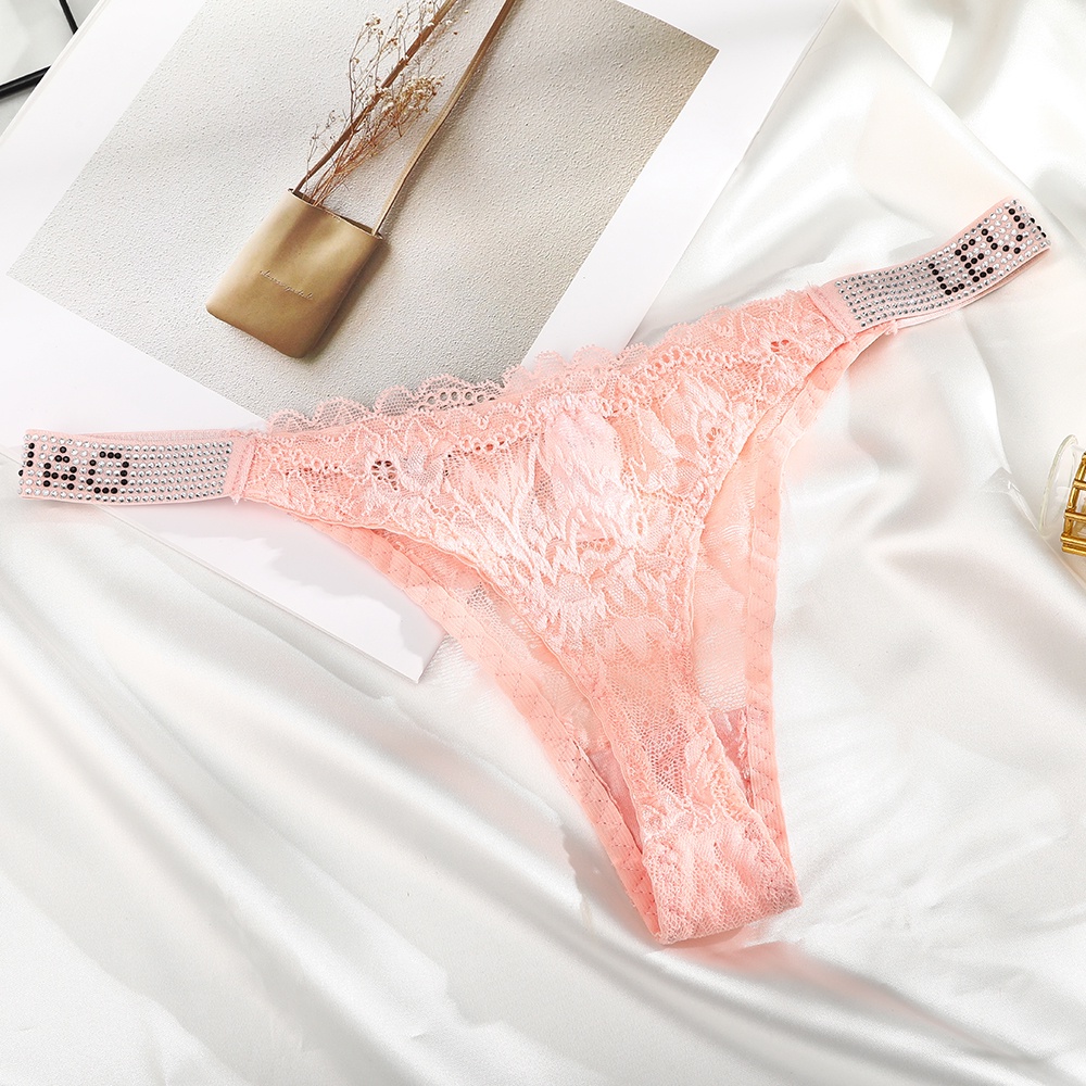 Quần Lót Levao Phối Ren Trong Suốt In Chữ Thời Trang Quyến Rũ Cho Nữ