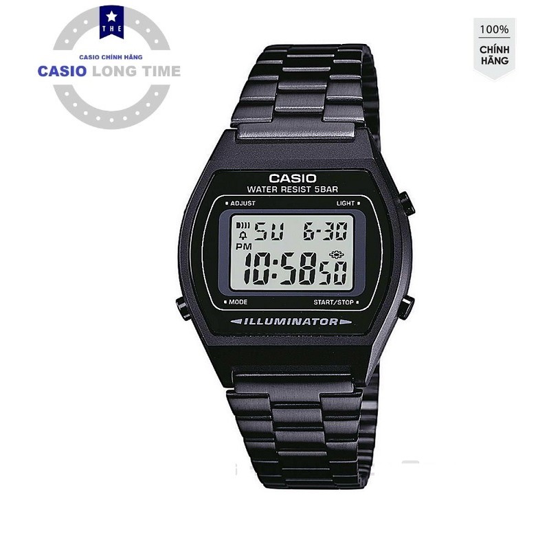 Đồng hồ Nam Casio Điện tử B640WB-1ADF Màu đen - Dây kim loại