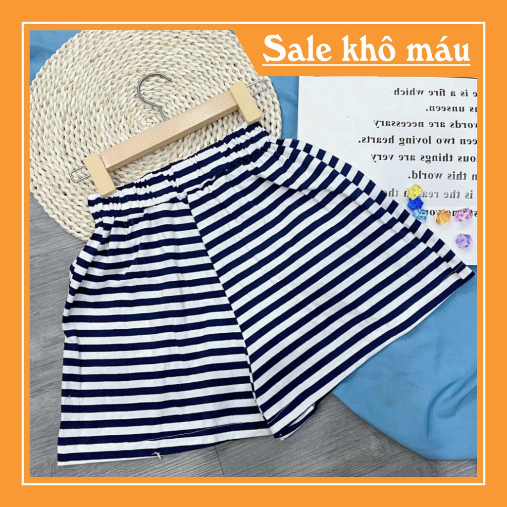 [Freeship Extra] Quần Đùi Sọc Nữ Thun Cotton Thể Thao MS300