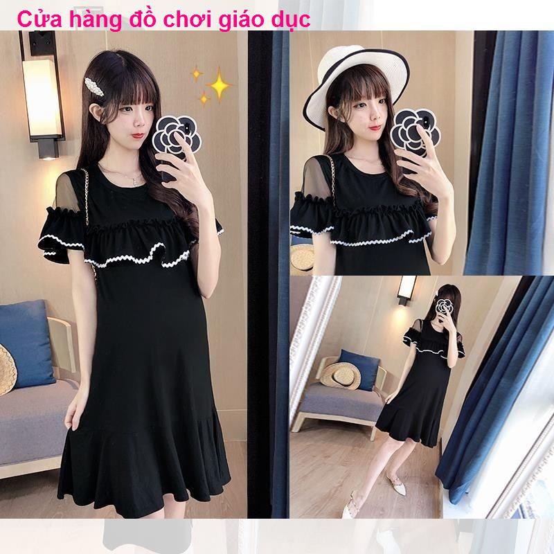 SHOP XINH Quần áo mùa hè mới cho con bú sau sinh, thời trang đi chơi, rộng và mỏng, có kích thước lớn hơn