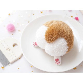 Pompom mông Corgi - Chó Corgi - Móc Khóa Handmade