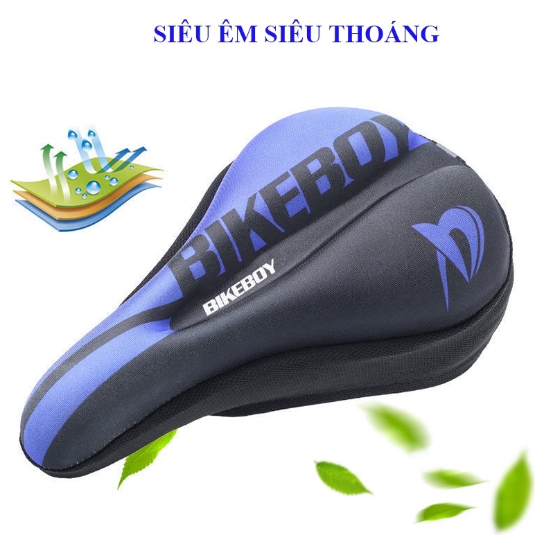 Bọc Yên Xe Đạp BIKEBOY SIÊU DÀY ÊM ÁI THOÁNG KHÍ - Sản phẩm được TẶNG KÈM TÚI CHÙM MƯA YÊN XE