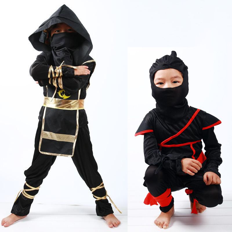 Trang Phục Hóa Trang Chiến Binh Samurai Nhật Bản Ninja Cho Bé Trai